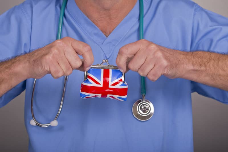 Doctor with British purse strings