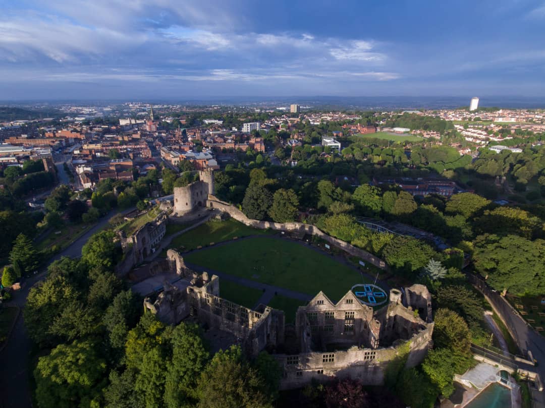  Dudley Castle in the West Midlands.