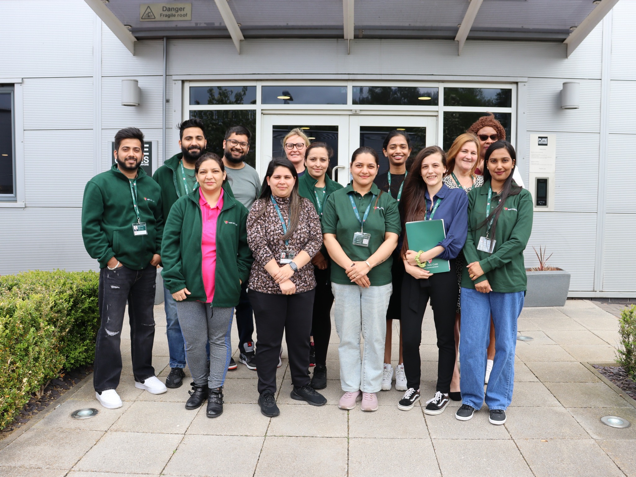 Group of Carers from new age care outside the new age care office