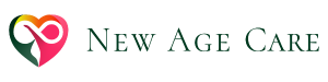 New Age Care logo with heart graphic